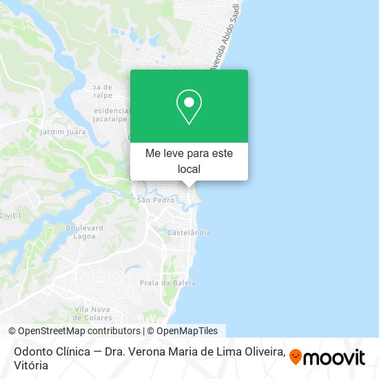 Odonto Clínica — Dra. Verona Maria de Lima Oliveira mapa