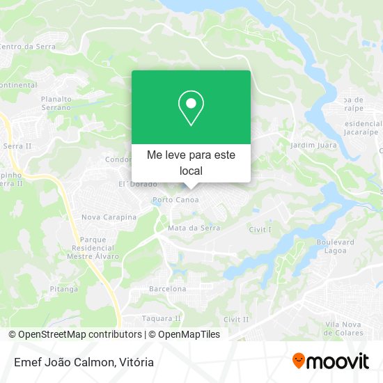 Emef João Calmon mapa