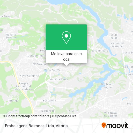Embalagens Belmock Ltda mapa