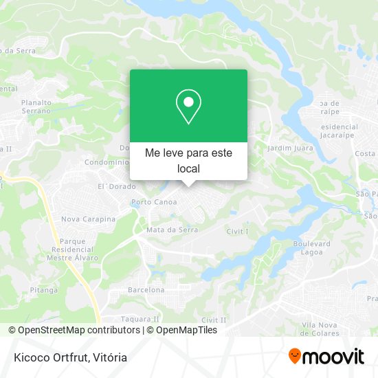 Kicoco Ortfrut mapa