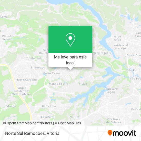 Norte Sul Remocoes mapa