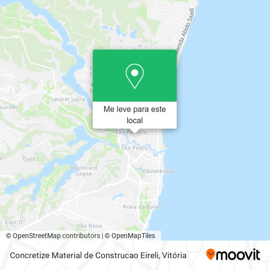 Concretize Material de Construcao Eireli mapa
