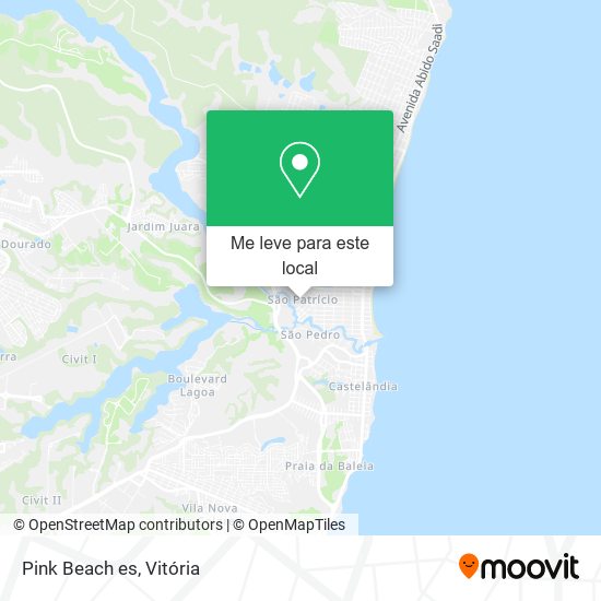 Pink Beach es mapa