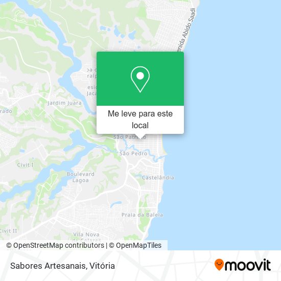 Sabores Artesanais mapa