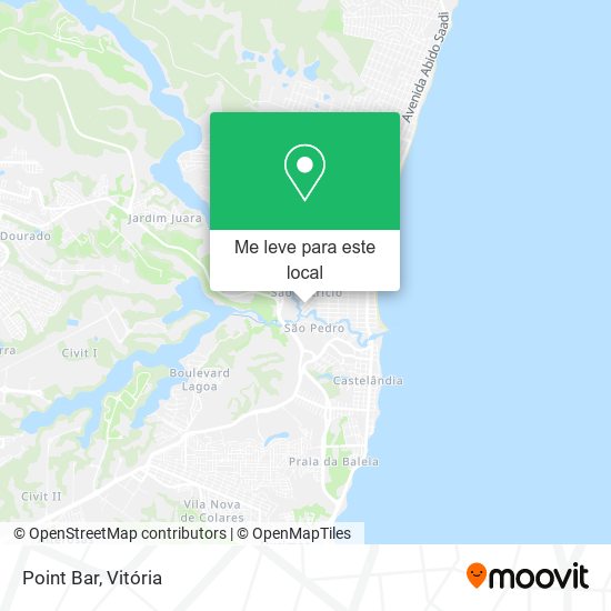 Point Bar mapa