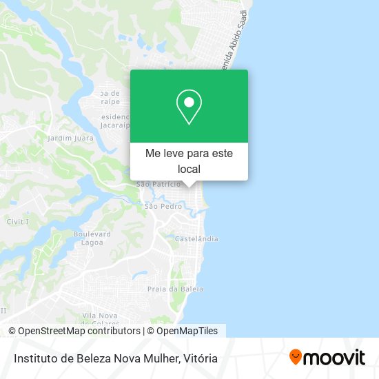 Instituto de Beleza Nova Mulher mapa