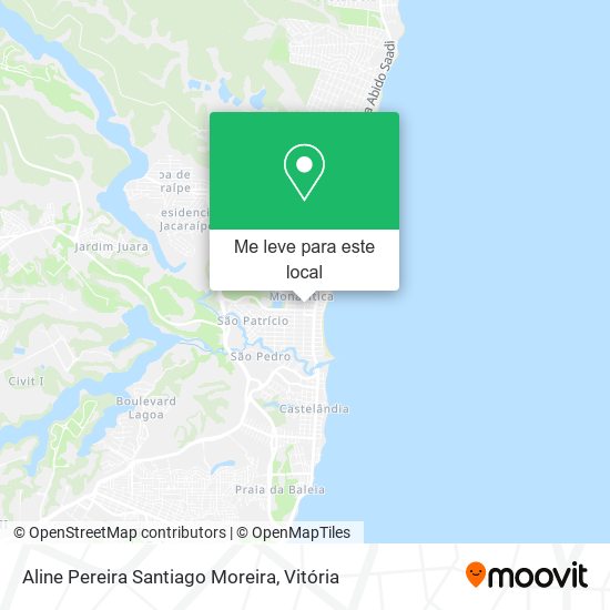 Aline Pereira Santiago Moreira mapa
