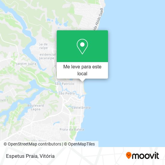 Espetus Praia mapa