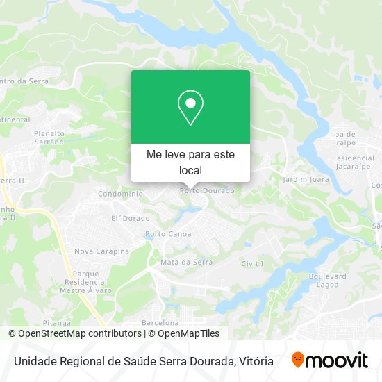 Unidade Regional de Saúde Serra Dourada mapa