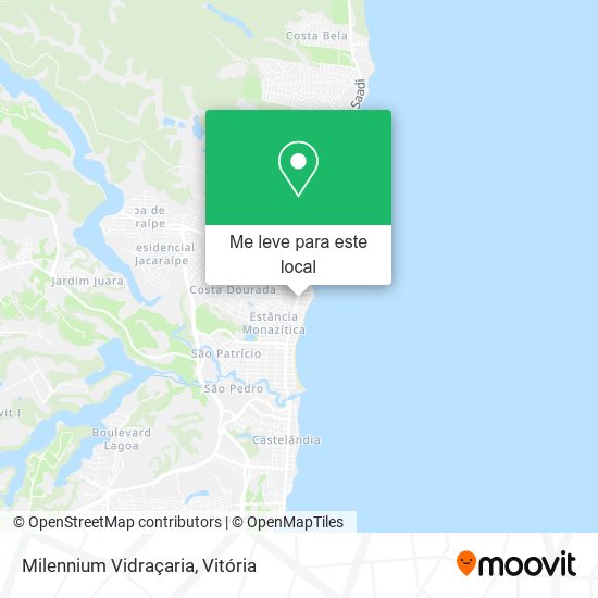 Milennium Vidraçaria mapa