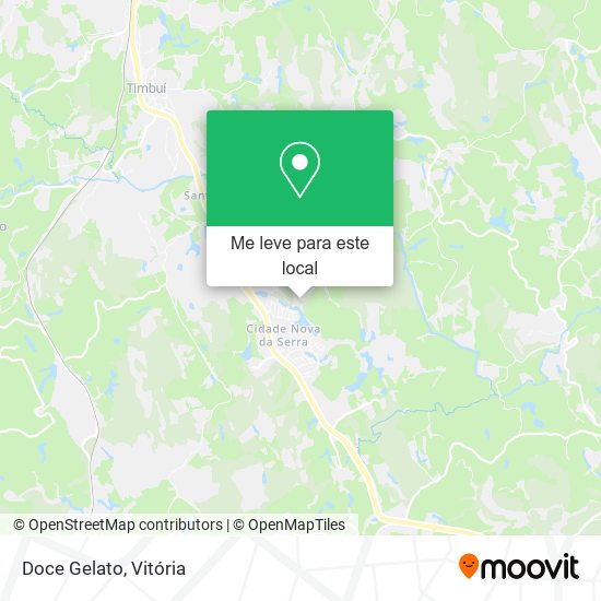 Doce Gelato mapa