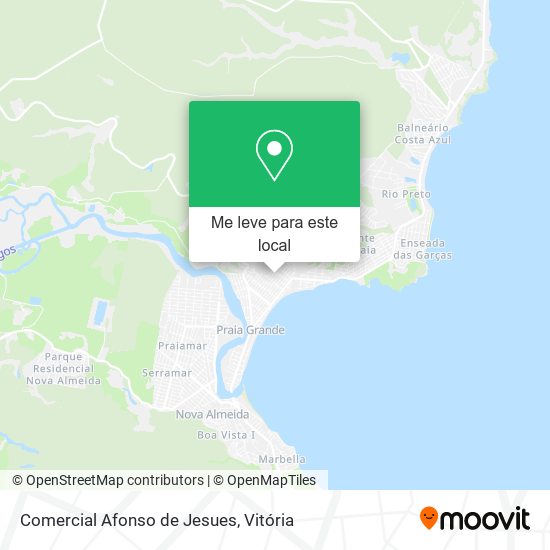 Comercial Afonso de Jesues mapa