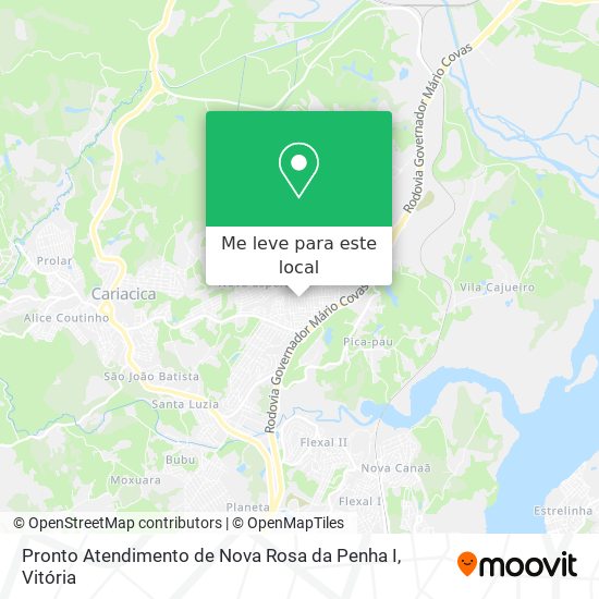 Pronto Atendimento de Nova Rosa da Penha I mapa