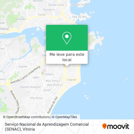 Serviço Nacional de Aprendizagem Comercial (SENAC) mapa