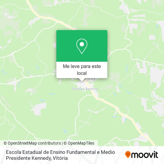 Escola Estadual de Ensino Fundamental e Medio Presidente Kennedy mapa