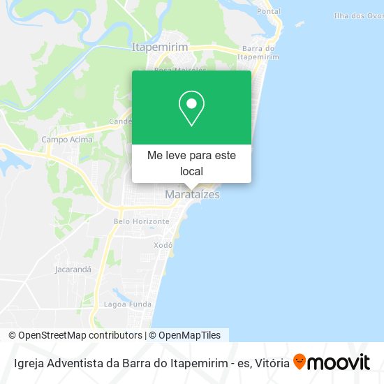 Igreja Adventista da Barra do Itapemirim - es mapa