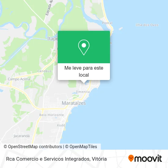 Rca Comercio e Servicos Integrados mapa