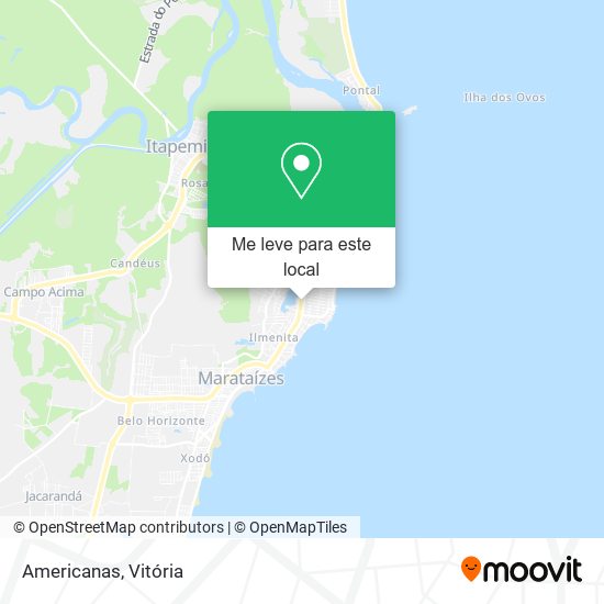 Americanas mapa