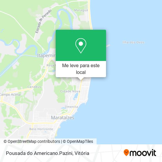 Pousada do Americano.Pazini mapa