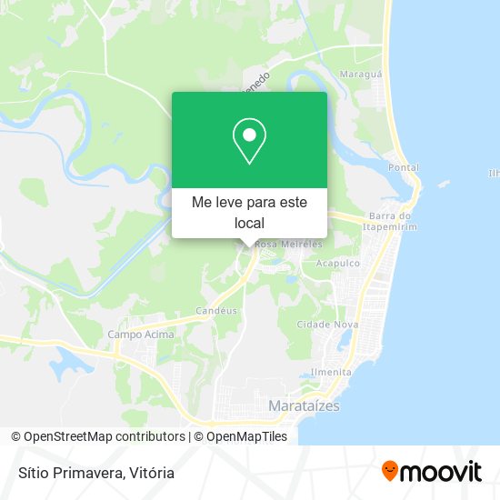 Sítio Primavera mapa