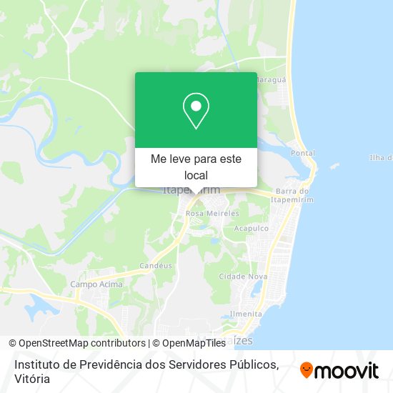 Instituto de Previdência dos Servidores Públicos mapa