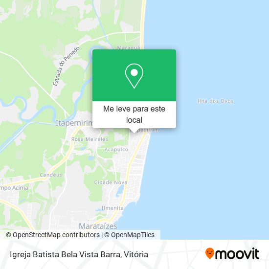 Igreja Batista Bela Vista Barra mapa