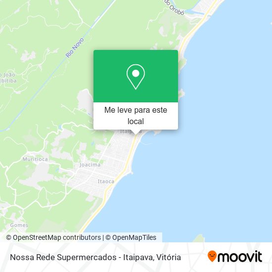 Nossa Rede Supermercados - Itaipava mapa