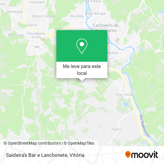 Saideira's Bar e Lanchonete mapa
