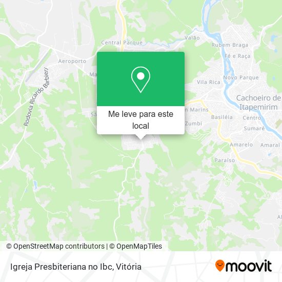 Igreja Presbiteriana no Ibc mapa