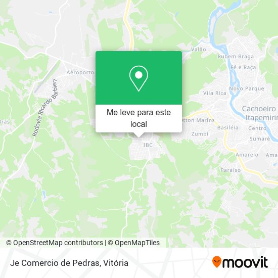 Je Comercio de Pedras mapa