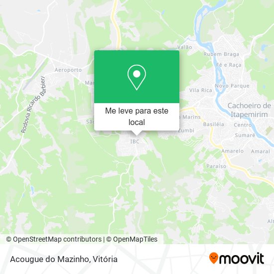 Acougue do Mazinho mapa
