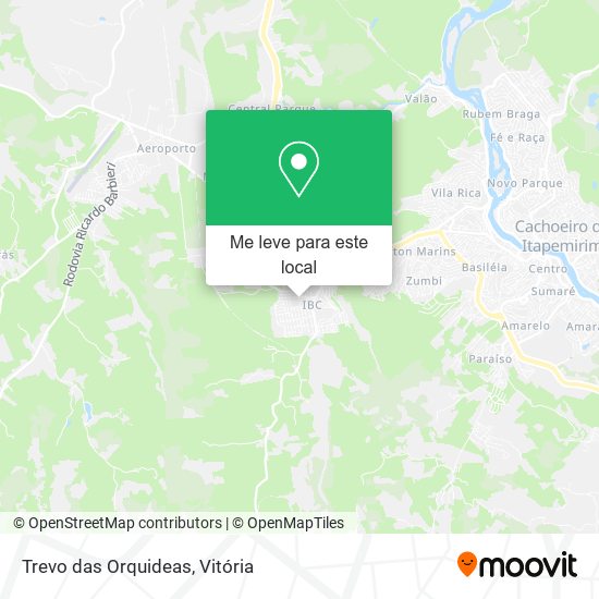 Trevo das Orquideas mapa