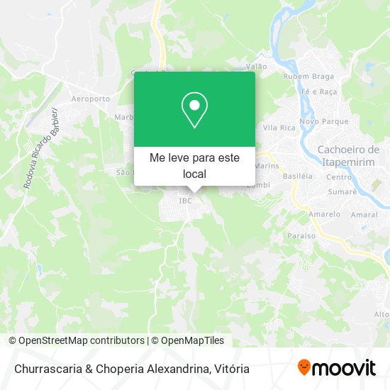 Churrascaria & Choperia Alexandrina mapa