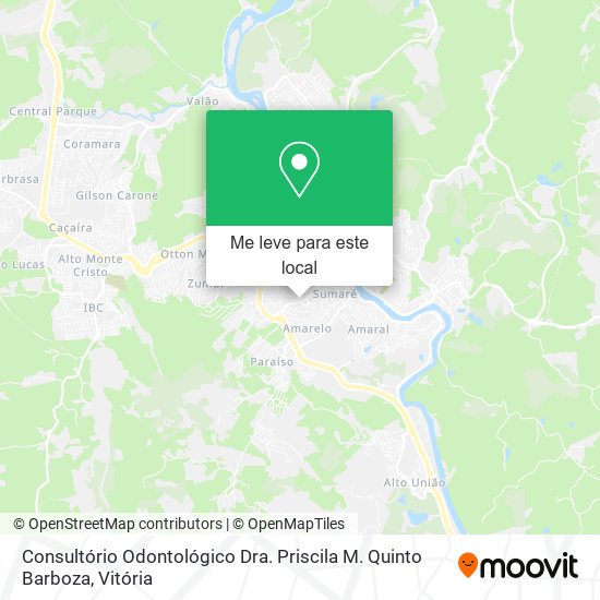 Consultório Odontológico Dra. Priscila M. Quinto Barboza mapa