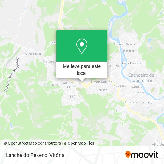 Lanche do Pekeno mapa