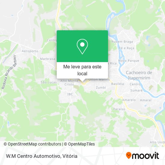 W.M Centro Automotivo mapa