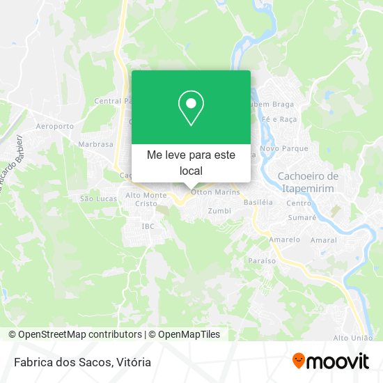 Fabrica dos Sacos mapa
