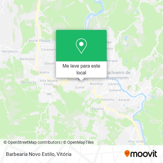 Barbearia Novo Estilo mapa