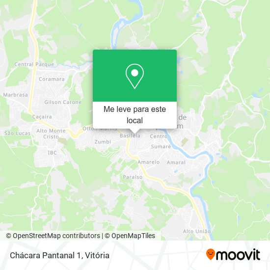 Chácara Pantanal 1 mapa