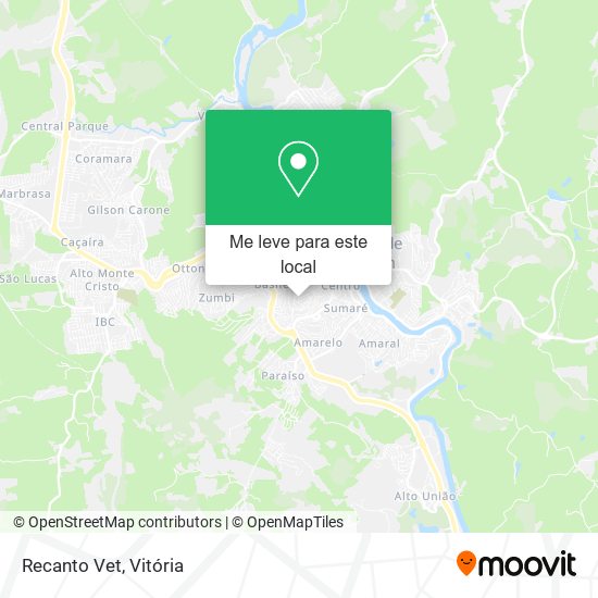 Recanto Vet mapa