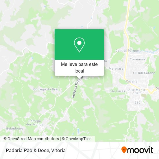 Padaria Pão & Doce mapa