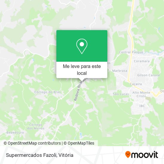 Supermercados Fazoli mapa