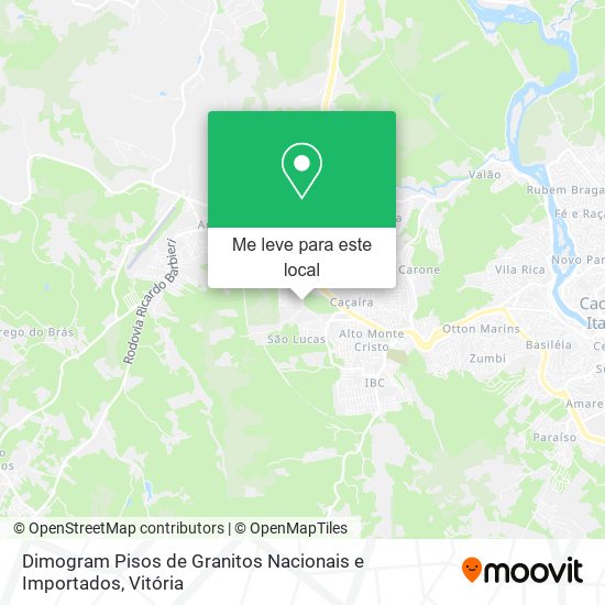Dimogram Pisos de Granitos Nacionais e Importados mapa