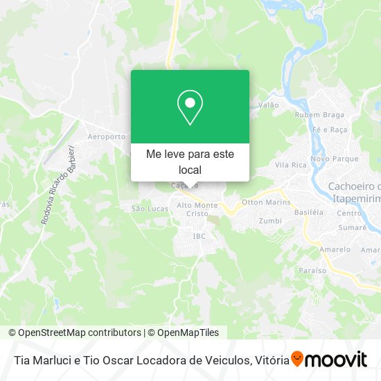 Tia Marluci e Tio Oscar Locadora de Veiculos mapa