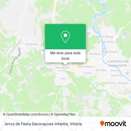 Arroz de Festa Decoraçoes Infantis mapa