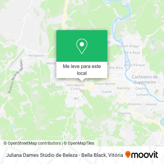 Juliana Dames Stúdio de Beleza - Bella Black mapa