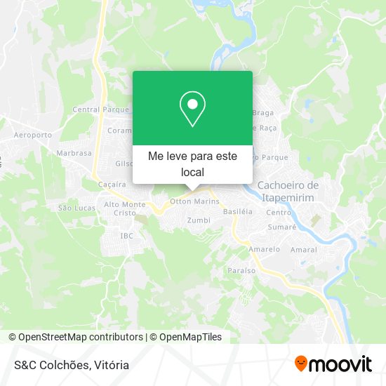 S&C Colchões mapa