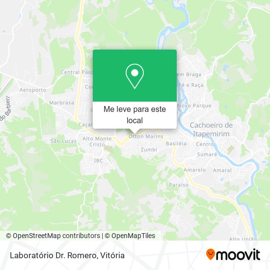 Laboratório Dr. Romero mapa