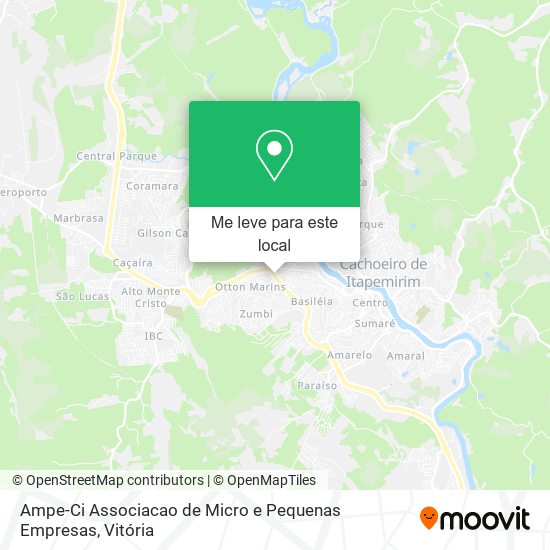 Ampe-Ci Associacao de Micro e Pequenas Empresas mapa