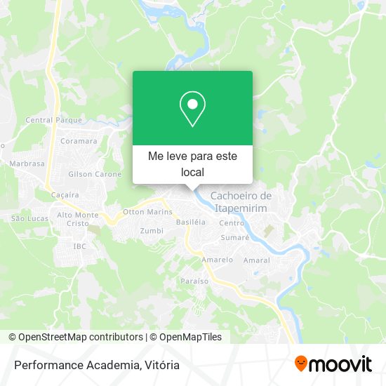 Performance Academia mapa